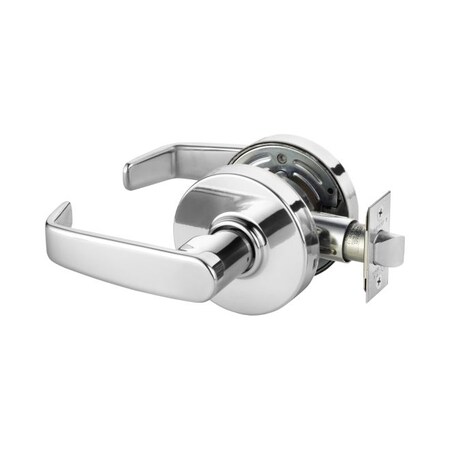 Sargent 7U15LL26 Passage Cylindrical Lock Grade 2 with L Lever and L Rose with T Strike Bright Chrome 7U15LL26